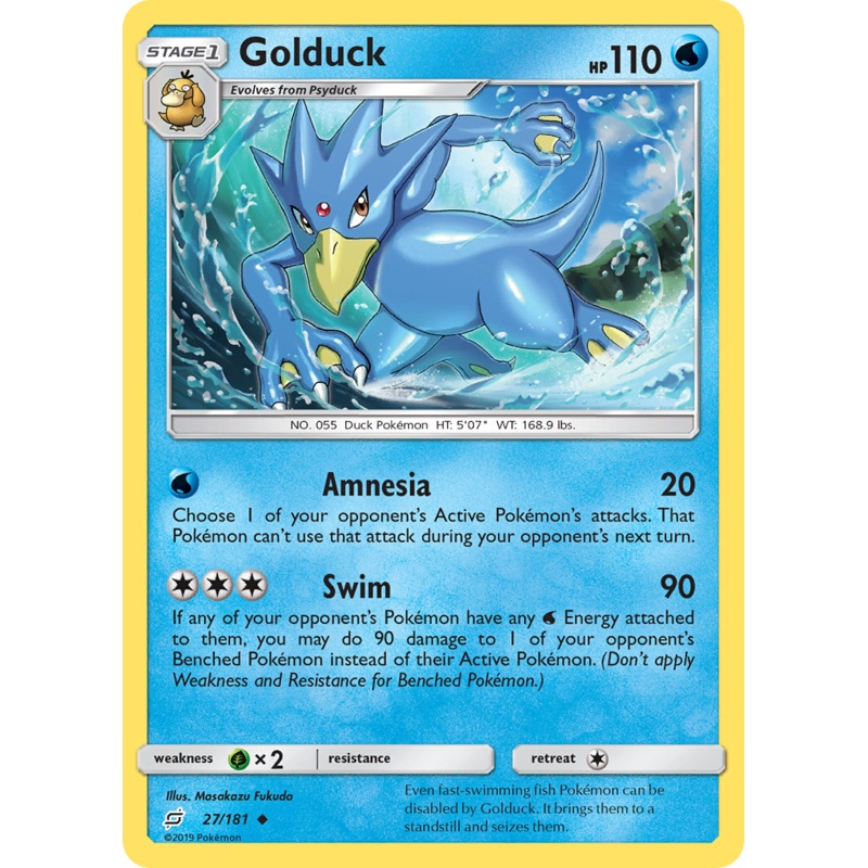 Golduck (27/181) [Sun & Moon: Team Up]