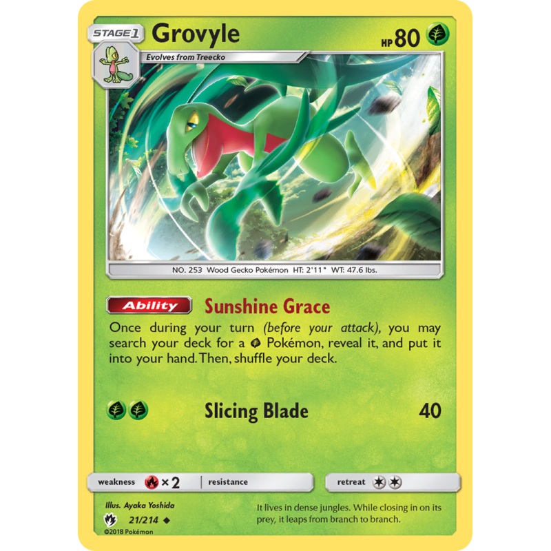 Grovyle (21/214) [Sun & Moon: Lost Thunder]