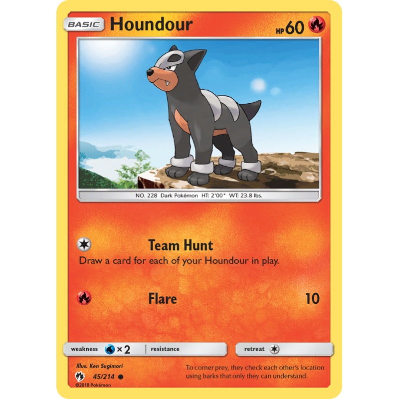 Houndour (45/214) [Sun & Moon: Lost Thunder]