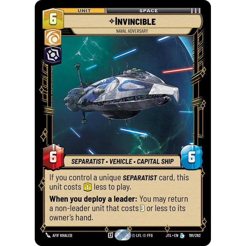 Invincible - Naval Adversary (191/262) (191/257) [Jump to Lightspeed]