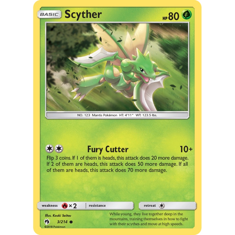Scyther (3/214) [Sun & Moon: Lost Thunder]