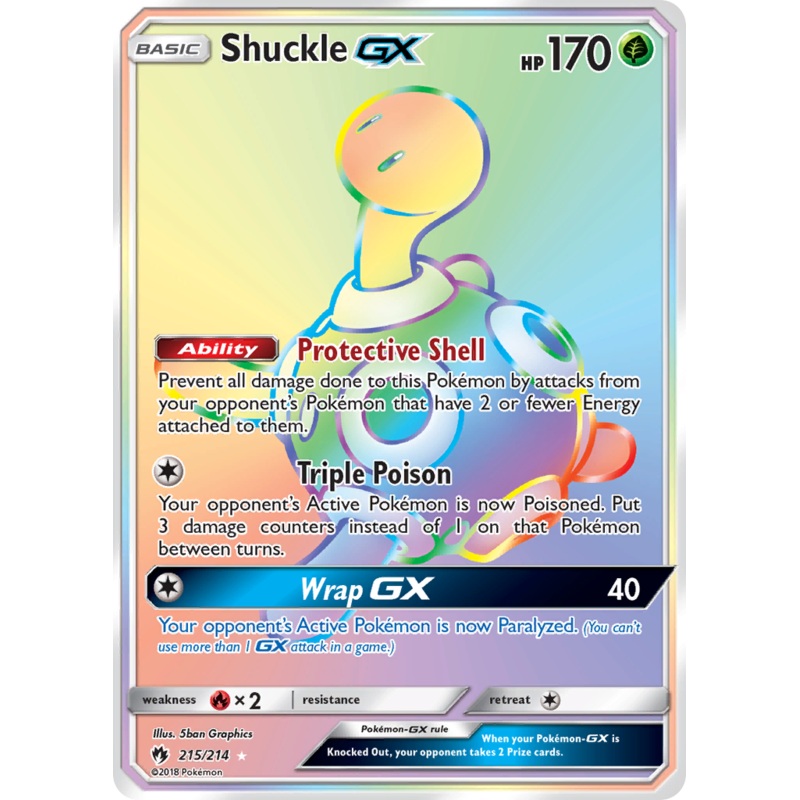 Shuckle GX (215/214) [Sun & Moon: Lost Thunder]