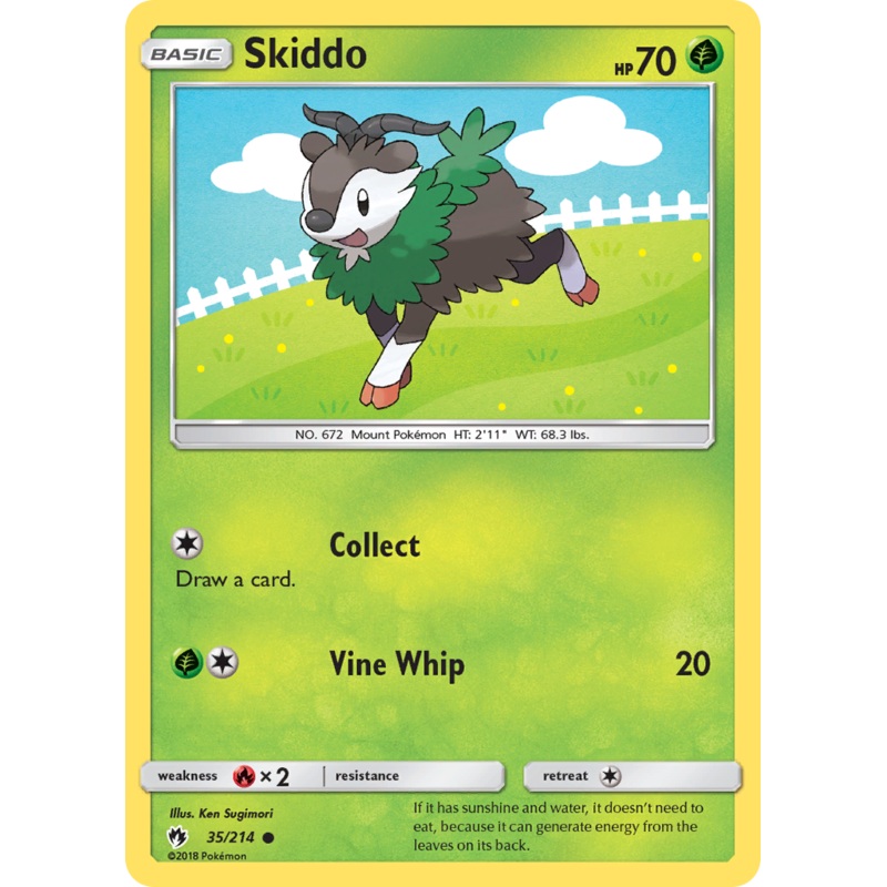 Skiddo (35/214) [Sun & Moon: Lost Thunder]