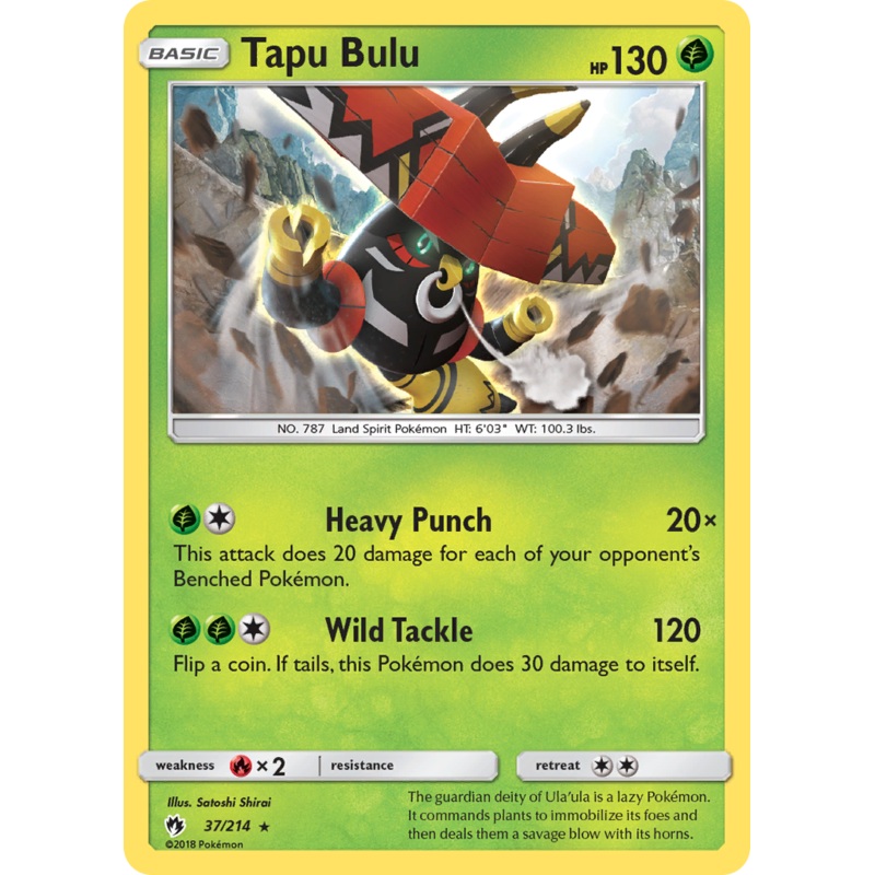 Tapu Bulu (37/214) [Sun & Moon: Lost Thunder]