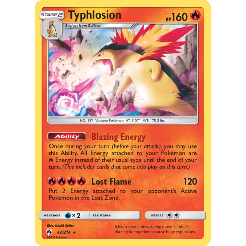 Typhlosion (42/214) [Sun & Moon: Lost Thunder]