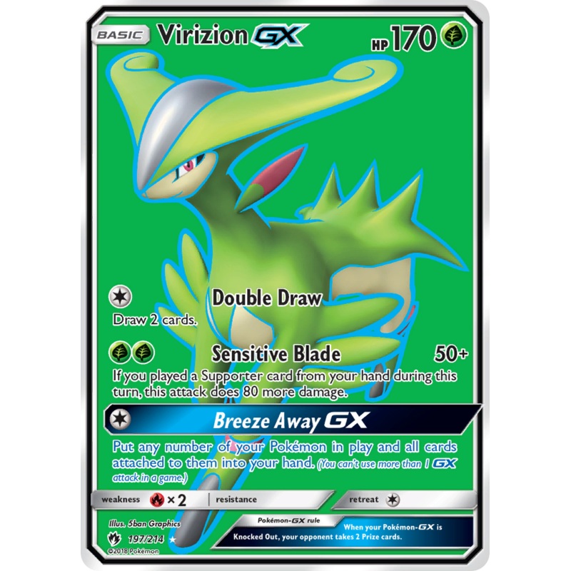 Virizion GX (197/214) [Sun & Moon: Lost Thunder]