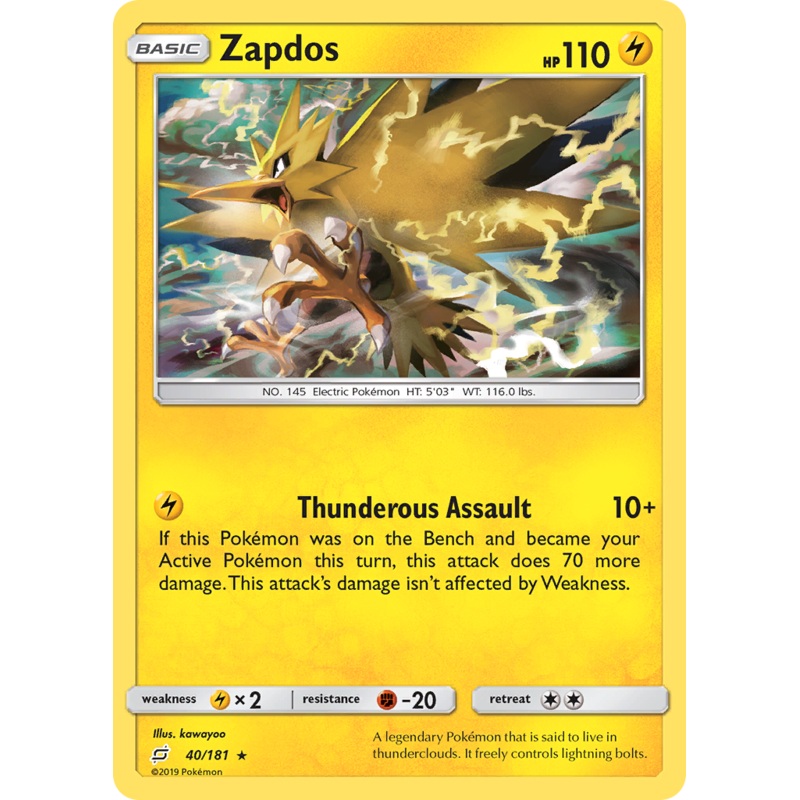 Zapdos (40/181) [Sun & Moon: Team Up]