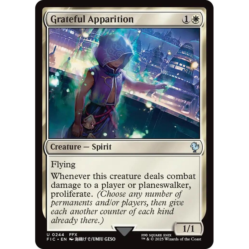 Grateful Apparition (Surge Foil) [FINAL FANTASY Commander]