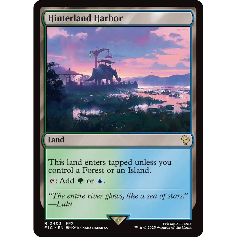 Hinterland Harbor (Surge Foil) [FINAL FANTASY Commander]
