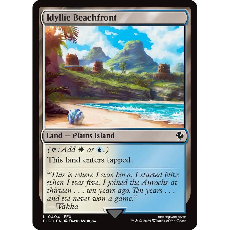 Idyllic Beachfront (Surge Foil) [FINAL FANTASY Commander]