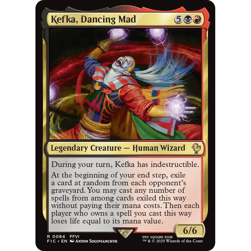 Kefka, Dancing Mad (Surge Foil) [FINAL FANTASY Commander]