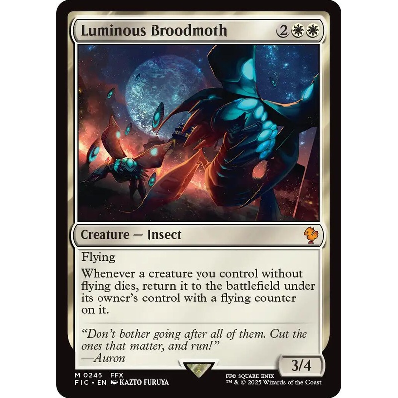 Luminous Broodmoth (Surge Foil) [FINAL FANTASY Commander]