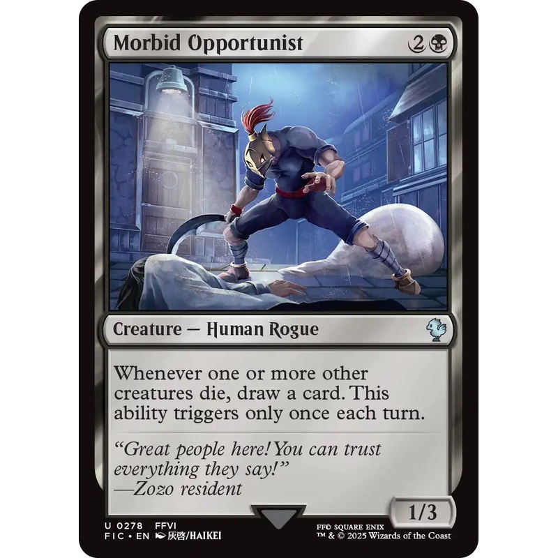 Morbid Opportunist (Surge Foil) [FINAL FANTASY Commander]