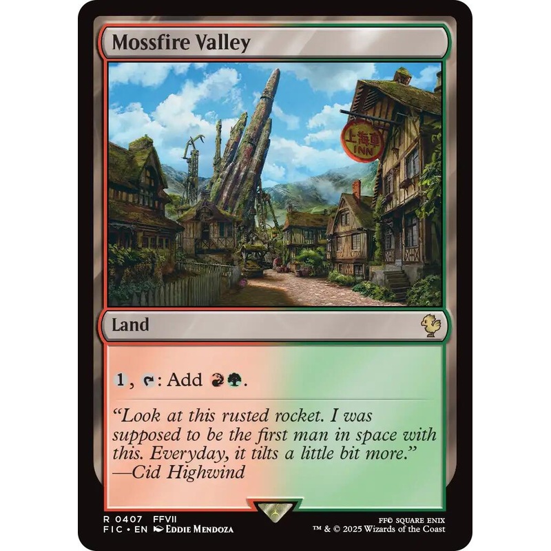 Mossfire Valley (Surge Foil) [FINAL FANTASY Commander]