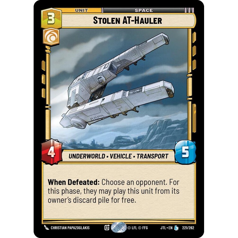 Stolen AT-Hauler (221/262) (221/257) [Jump to Lightspeed]
