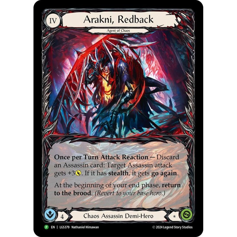 Arakni, Redback (Extended Art) [LGS379] (Promo)  Rainbow Foil