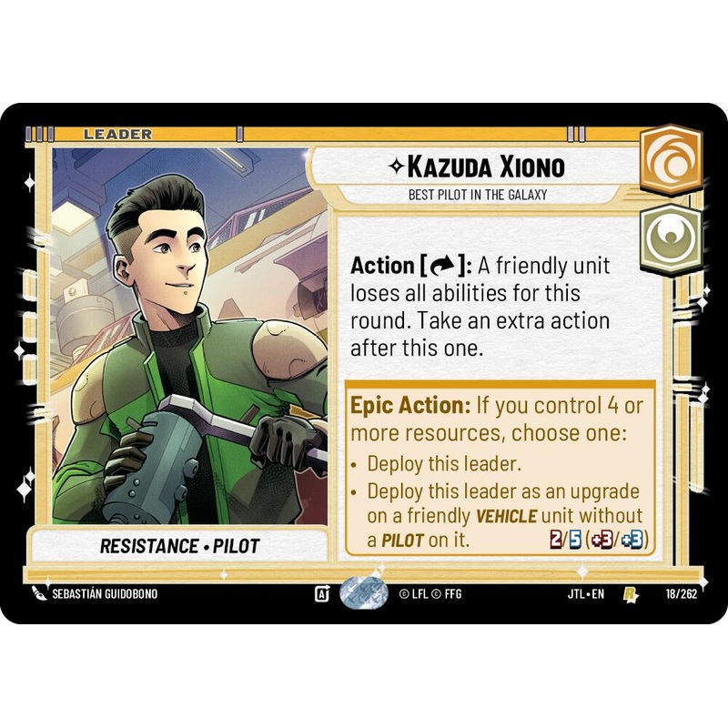 Kazuda Xiono - Best Pilot in the Galaxy (018/262) (018/257) [Jump to Lightspeed]
