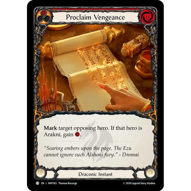 Proclaim Vengeance [HNT165] (The Hunted)  Rainbow Foil