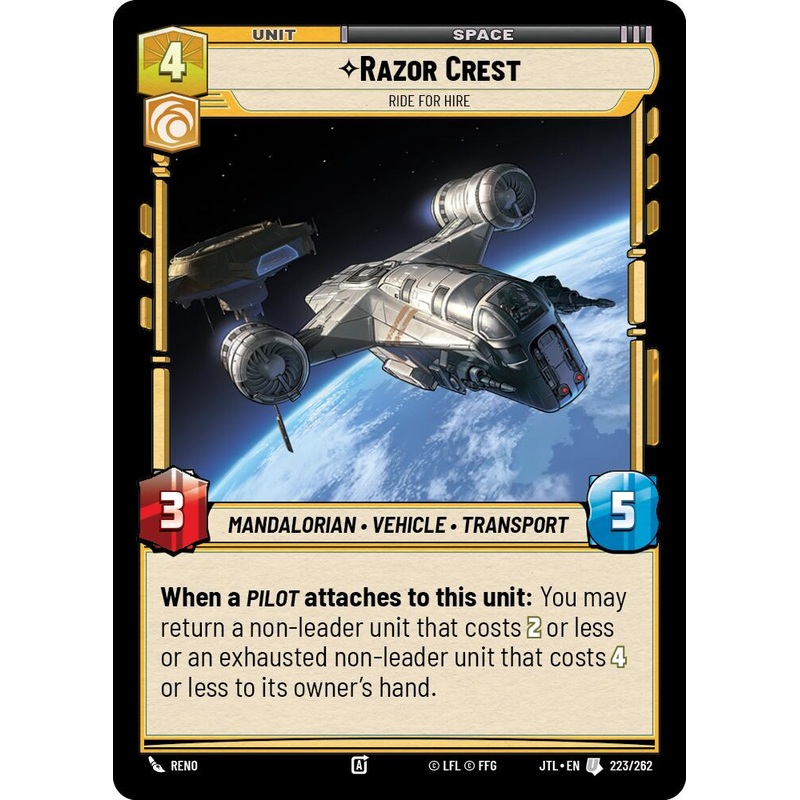 Razor Crest - Ride for Hire (223/262) (223/257) [Jump to Lightspeed]