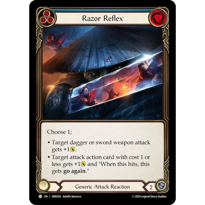 Razor Reflex (Blue) [ARK024] (The Hunted Arakni Blitz Deck)