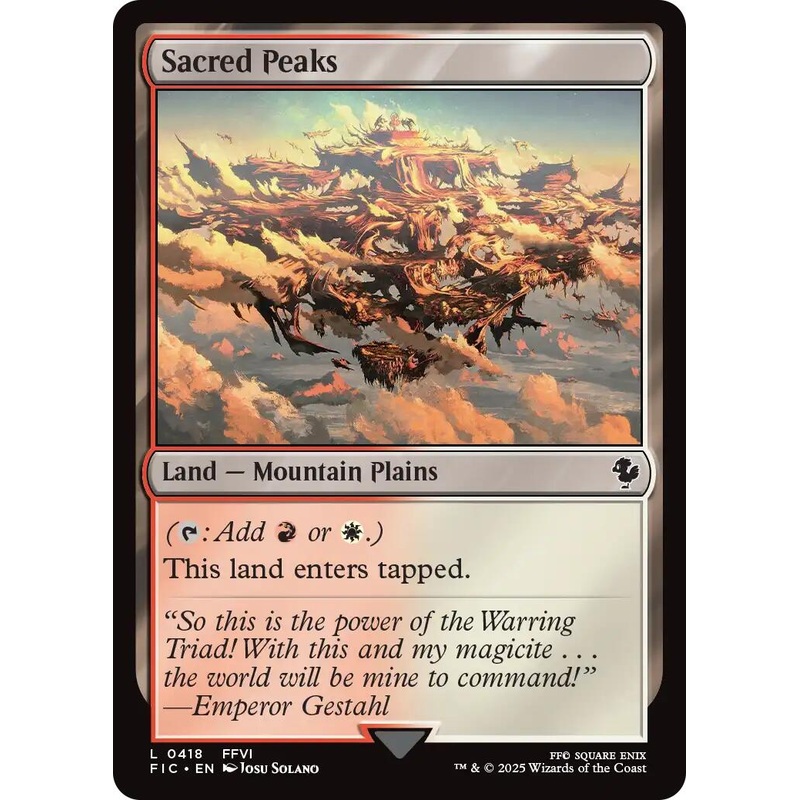Sacred Peaks (Surge Foil) [FINAL FANTASY Commander]