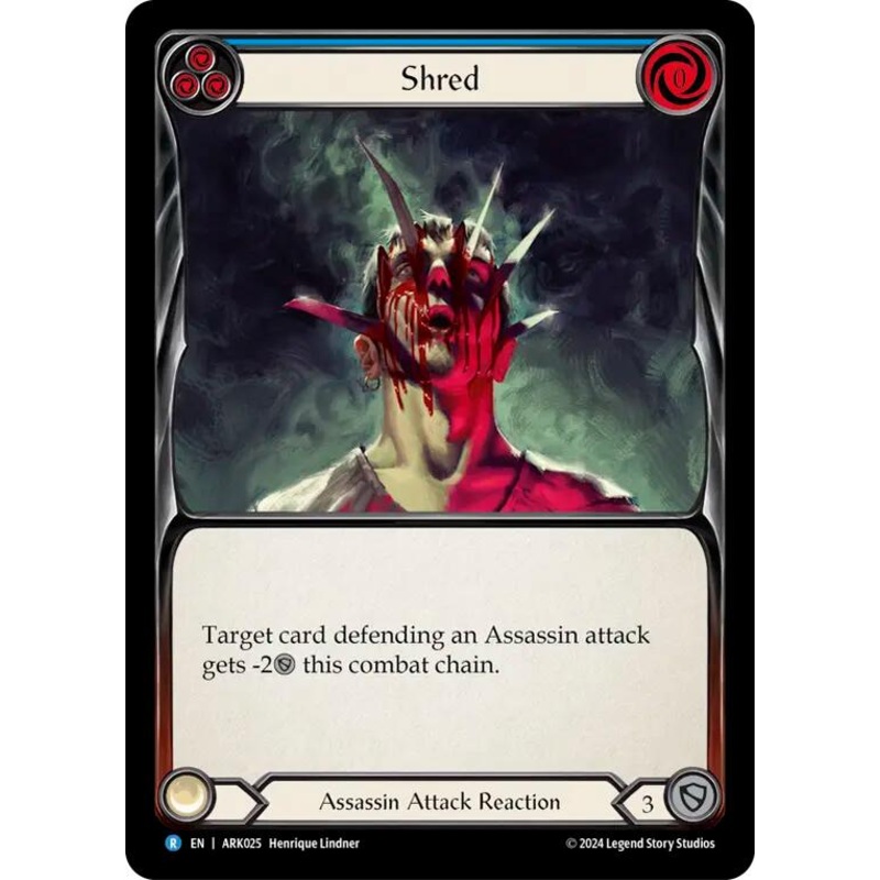 Shred (Blue) [ARK025] (The Hunted Arakni Blitz Deck)