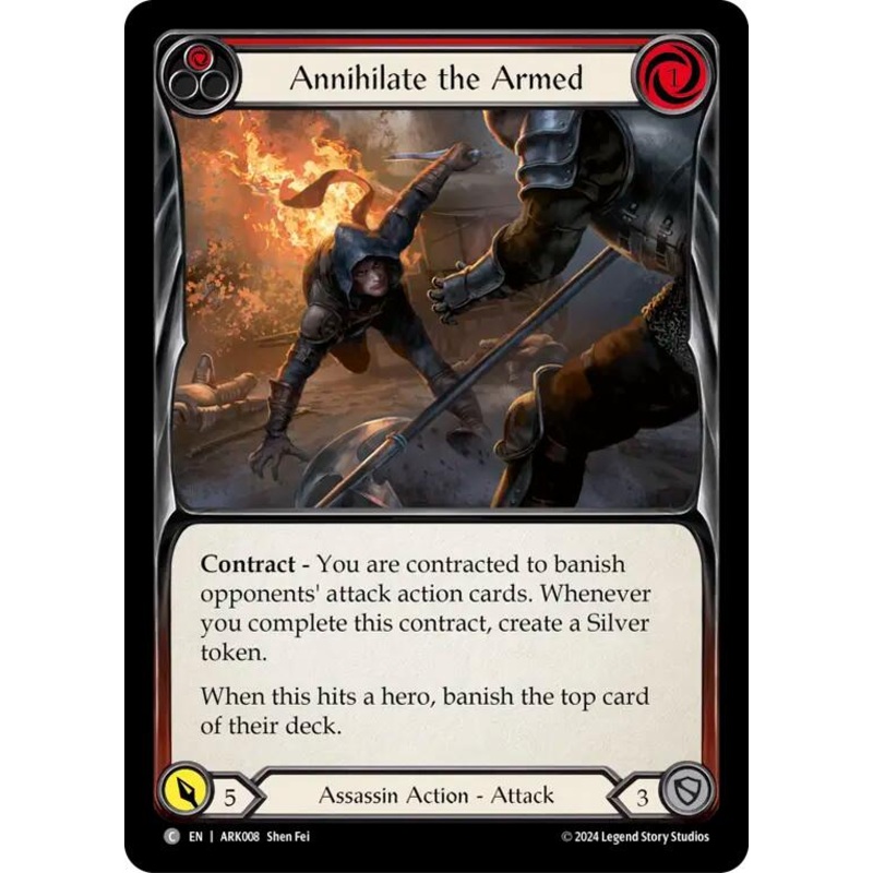 Annihilate the Armed (Red) [ARK008] (The Hunted Arakni Blitz Deck)
