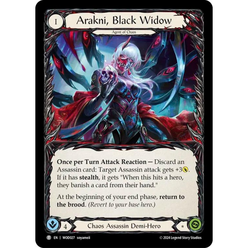 Arakni, Black Widow [WOD027//WOD028] (The Hunted Arakni, Web of Deceit Blitz Deck)