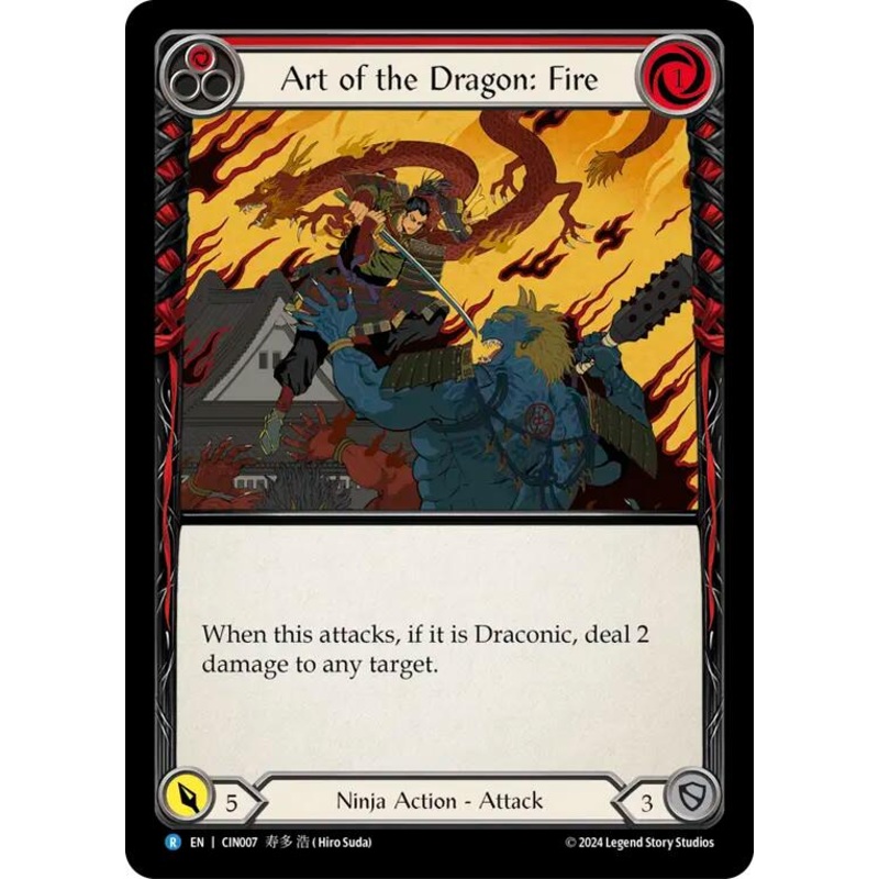 Art of the Dragon: Fire [CIN007] (The Hunted Cindra Blitz Deck)