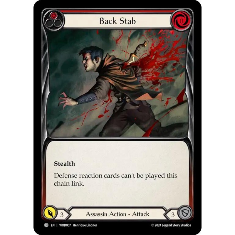 Back Stab (Red) [WOD007] (The Hunted Arakni, Web of Deceit Blitz Deck)