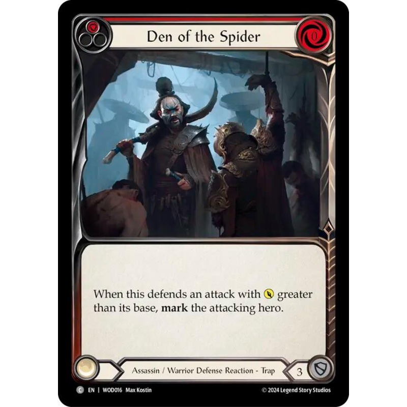 Den of the Spider (Red) [WOD016] (The Hunted Arakni, Web of Deceit Blitz Deck)