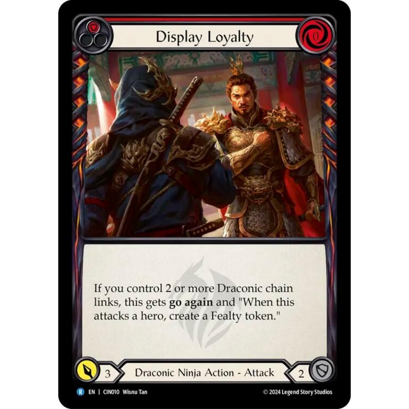 Display Loyalty (Red) [CIN010] (The Hunted Cindra Blitz Deck)
