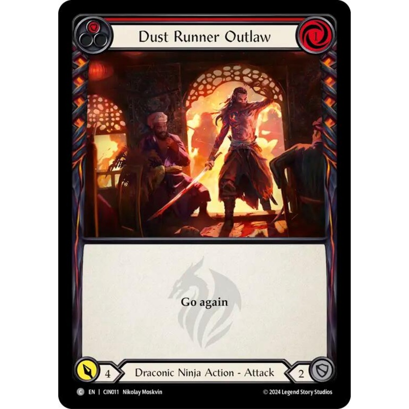 Dust Runner Outlaw (Red) [CIN011] (The Hunted Cindra Blitz Deck)