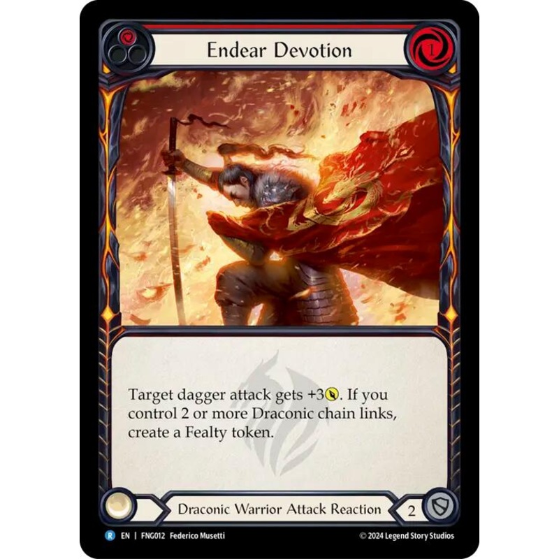 Endear Devotion (Red) [FNG012] (The Hunted Fang Blitz Deck)
