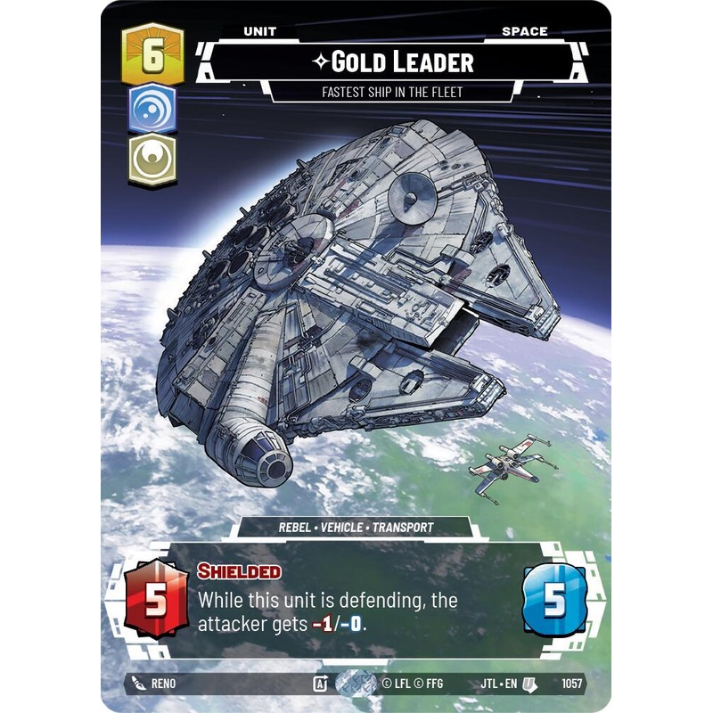 Gold Leader - Fastest Ship in the Fleet (1057) (Prestige Foil) (1057) [Jump to Lightspeed]