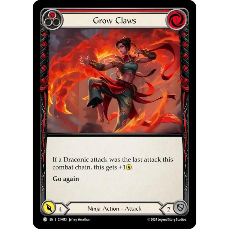 Grow Claws (Red) [CIN013] (The Hunted Cindra Blitz Deck)
