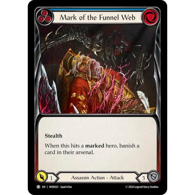 Mark of the Funnel Web (Blue) [WOD021] (The Hunted Arakni, Web of Deceit Blitz Deck)
