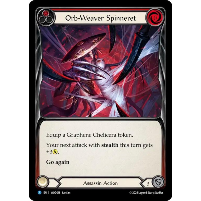 Orb-Weaver Spinneret (Red) [WOD018] (The Hunted Arakni, Web of Deceit Blitz Deck)