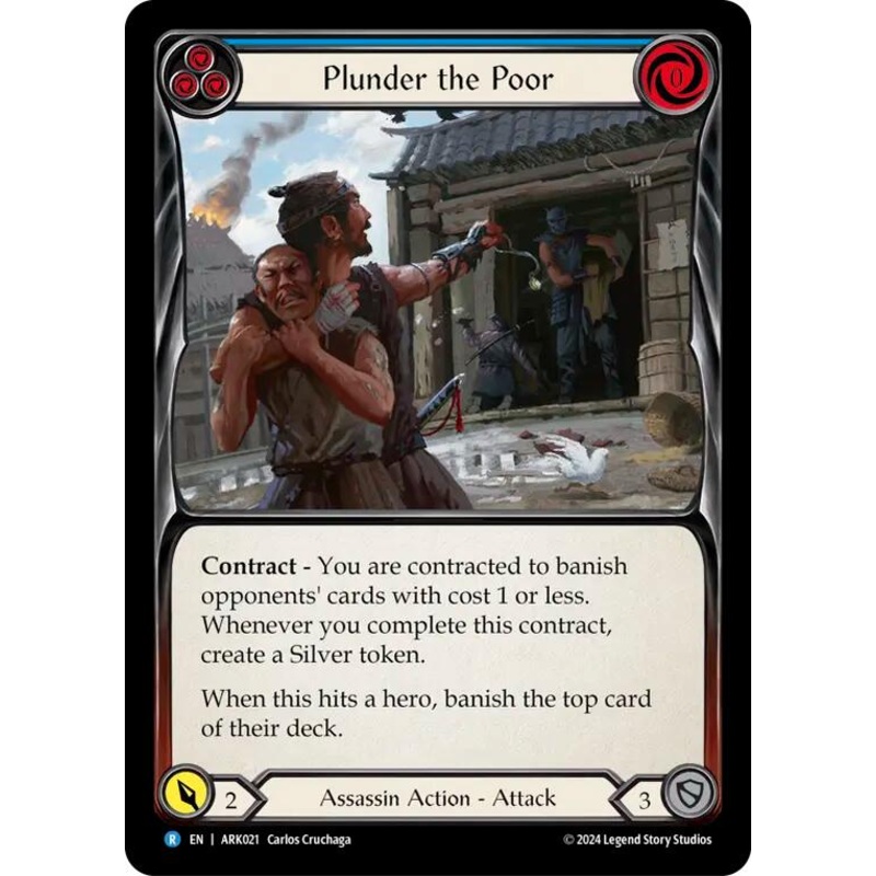 Plunder the Poor (Blue) [ARK021] (The Hunted Arakni Blitz Deck)