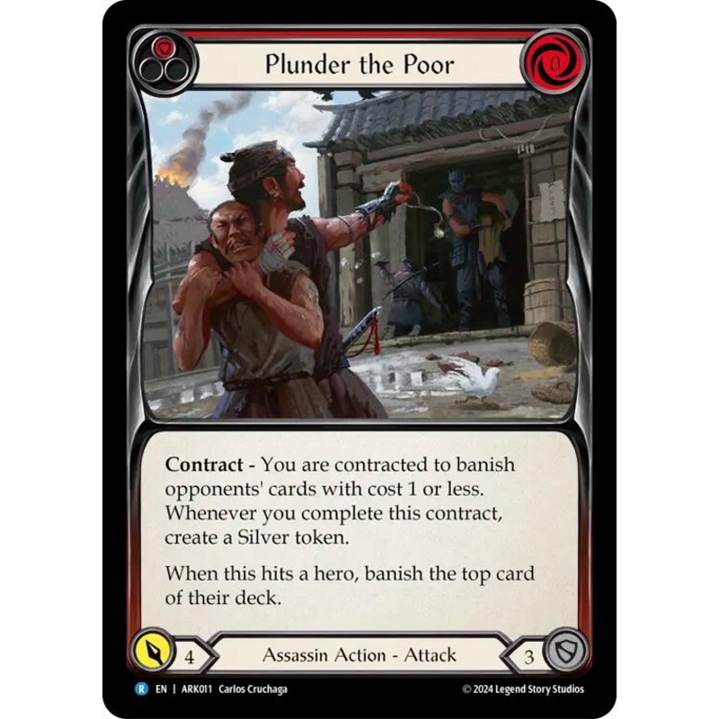 Plunder the Poor (Red) [ARK011] (The Hunted Arakni Blitz Deck)
