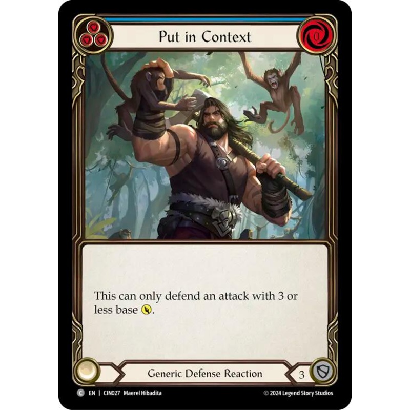 Put in Context (Blue) [CIN027] (The Hunted Cindra Blitz Deck)