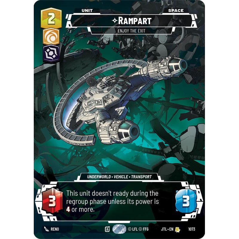 Rampart - Enjoy the Exit (1073) (Prestige Foil) (1073) [Jump to Lightspeed]