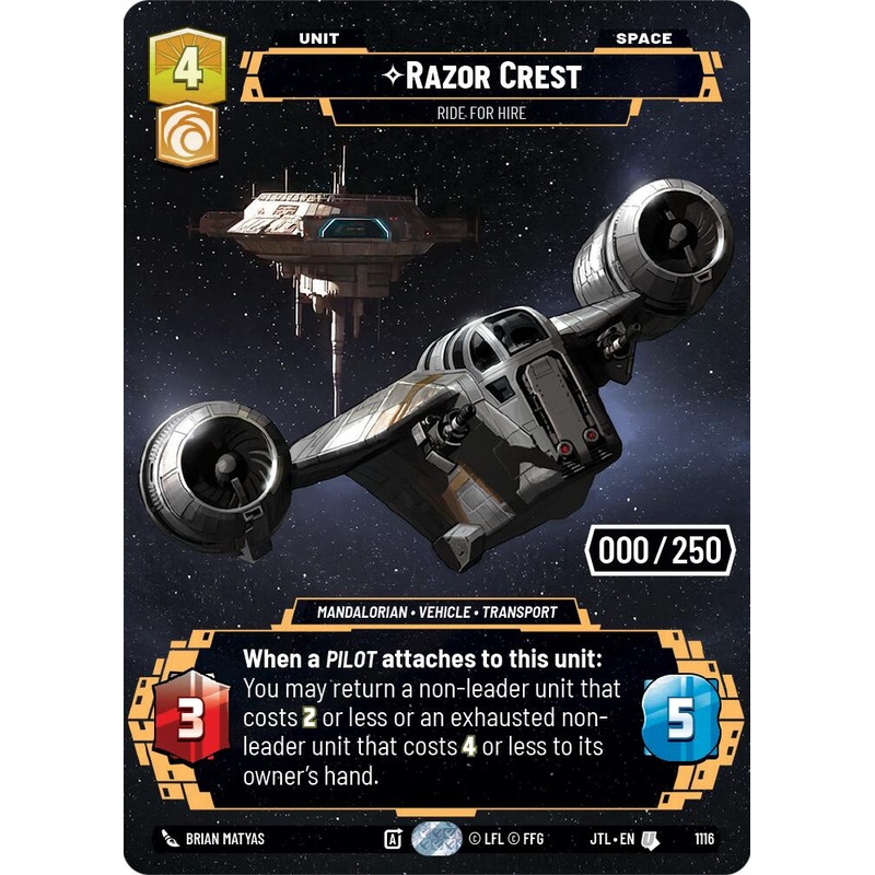 Razor Crest - Ride For Hire (1116) (Serialized) (1116) [Jump to Lightspeed]
