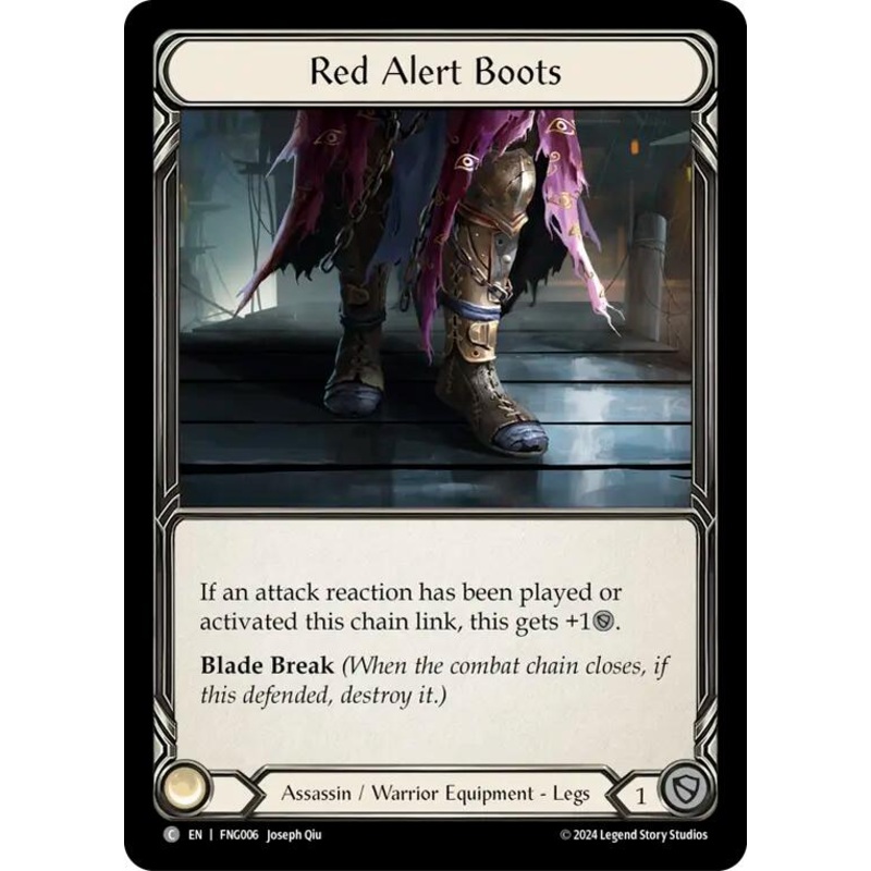 Red Alert Boots [FNG006] (The Hunted Fang Blitz Deck)