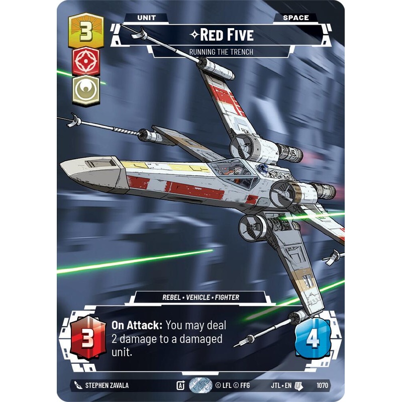Red Five - Running the Trench (1070) (Prestige Foil) (1070) [Jump to Lightspeed]
