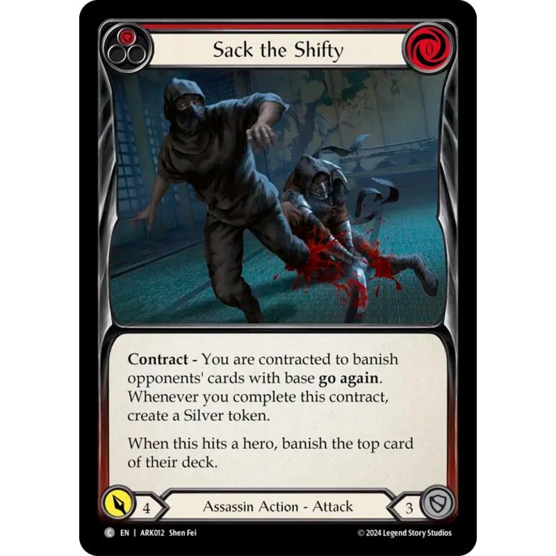 Sack the Shifty (Red) [ARK012] (The Hunted Arakni Blitz Deck)