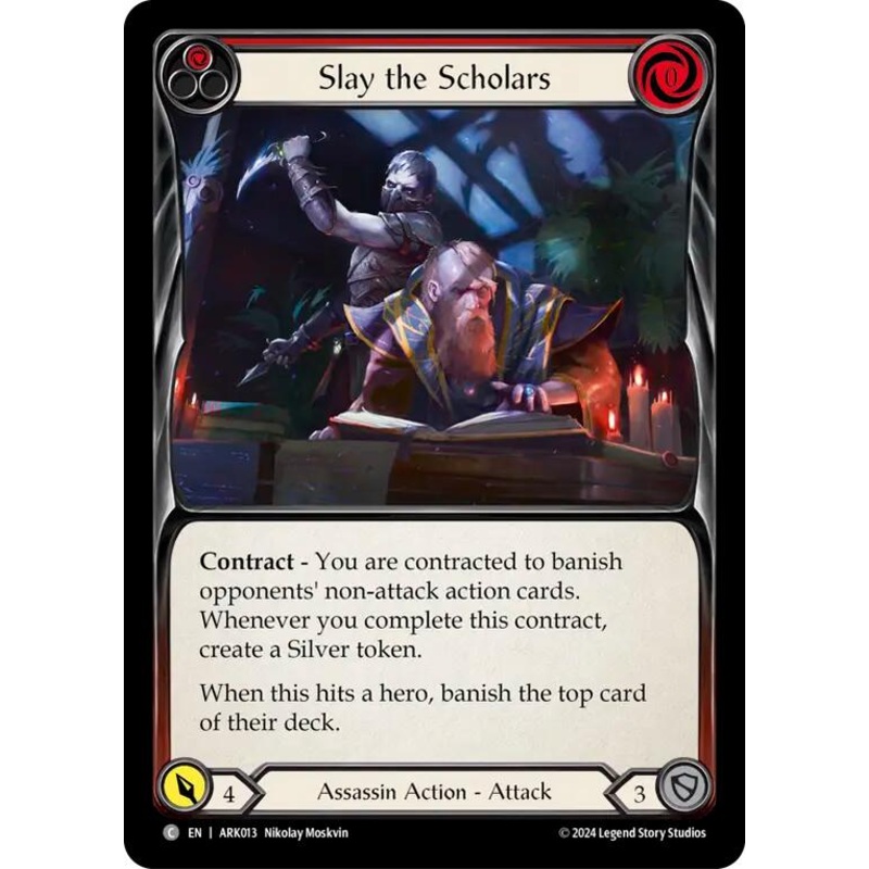 Slay the Scholars (Red) [ARK013] (The Hunted Arakni Blitz Deck)