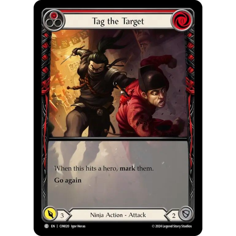 Tag the Target (Red) (Extended Art) [CIN020] (The Hunted Cindra Blitz Deck)