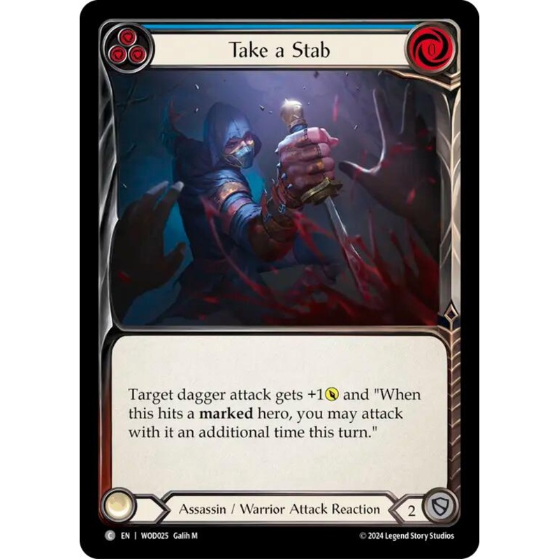 Take a Stab (Blue) [WOD025] (The Hunted Arakni, Web of Deceit Blitz Deck)