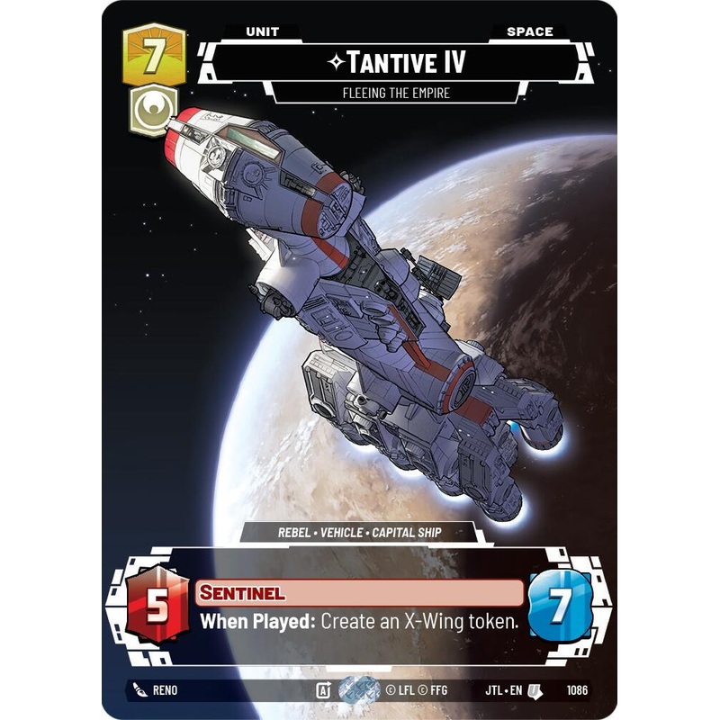 Tantive IV - Fleeing the Empire (1086) (Prestige Foil) (1086) [Jump to Lightspeed]